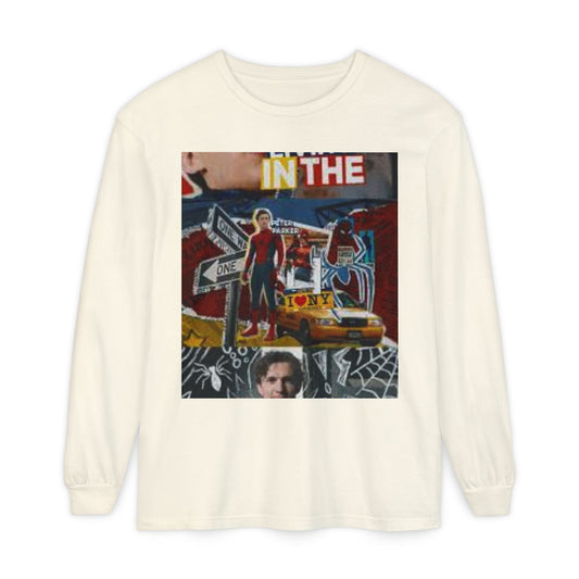 Long Sleeve T‑Shirt — Urban Collage 'In The City' Graphic