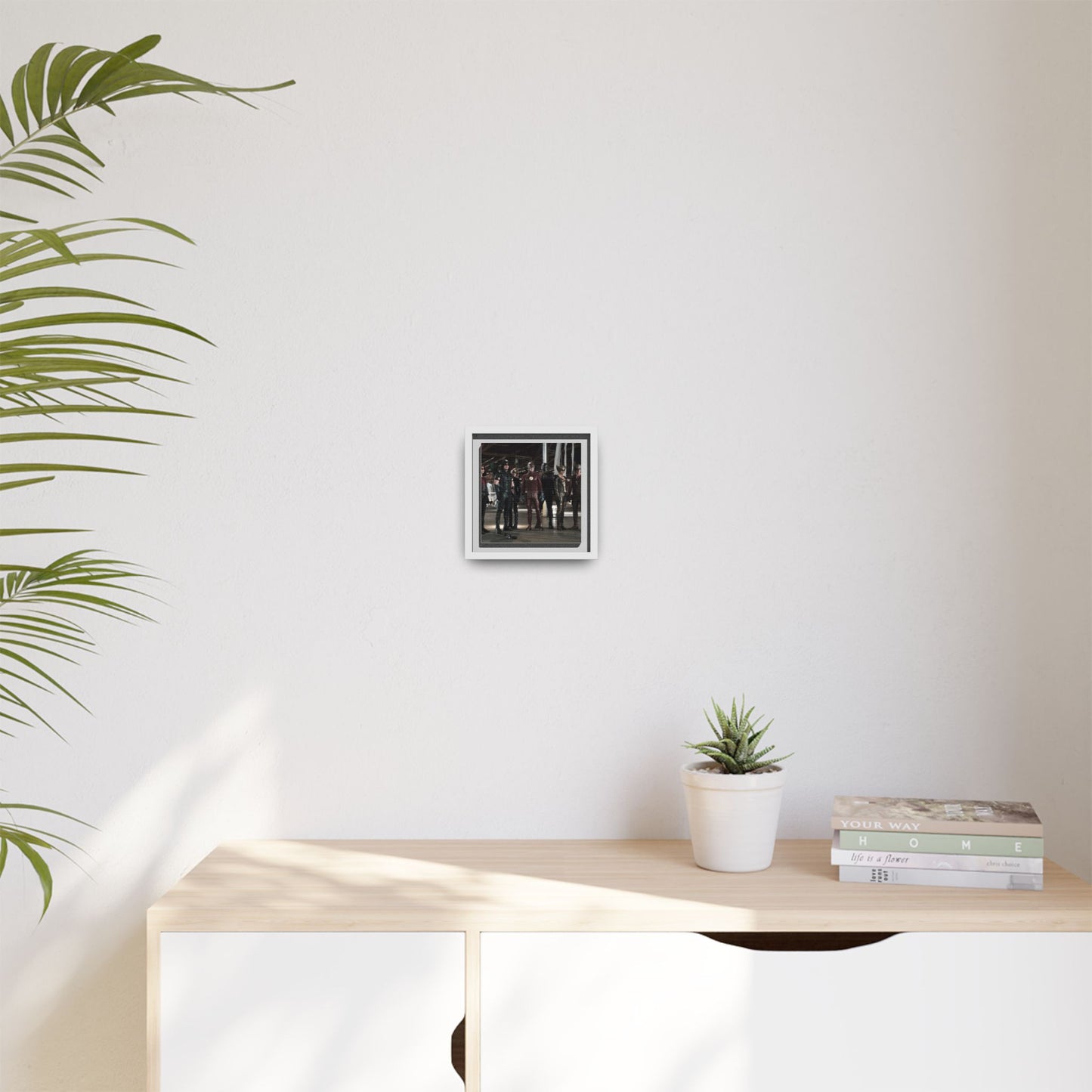 Framed Matte Canvas Panel - Superhero Team Photo Print