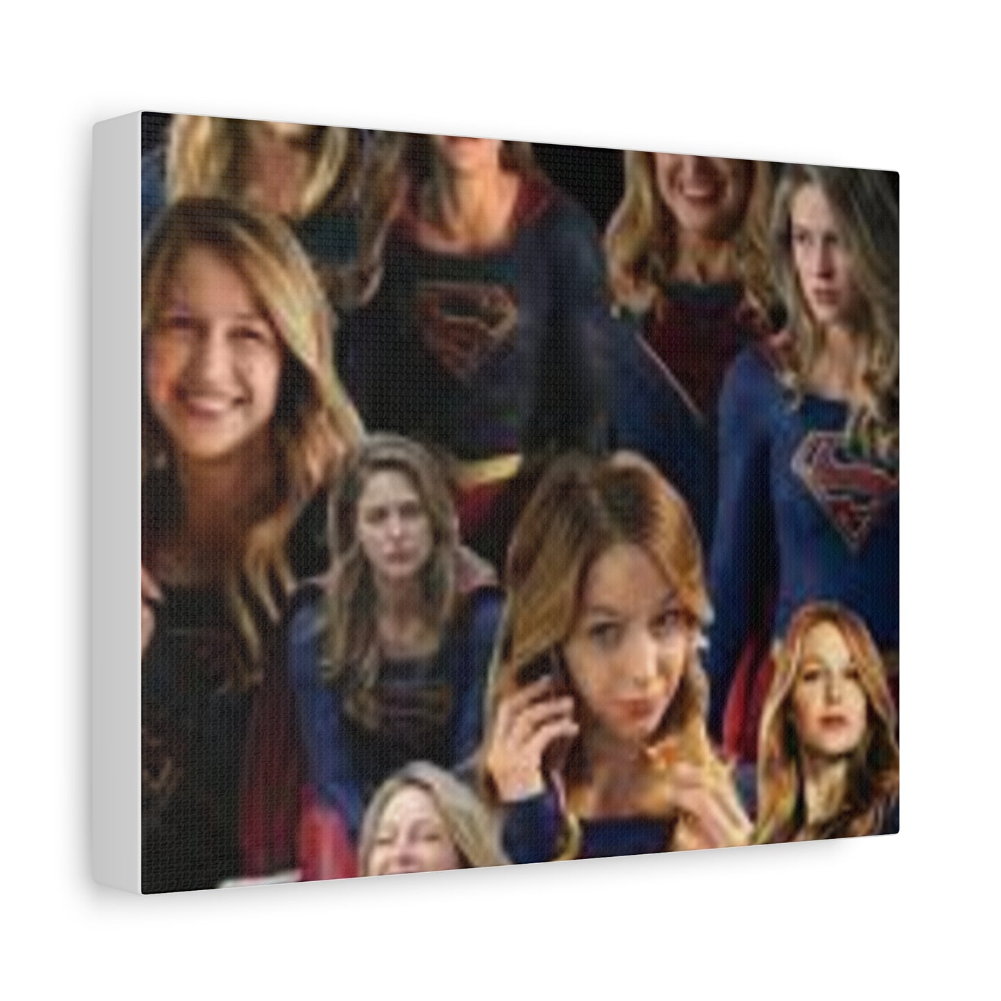Supergirl Collage Matte Canvas Print — Stretched 1.25"