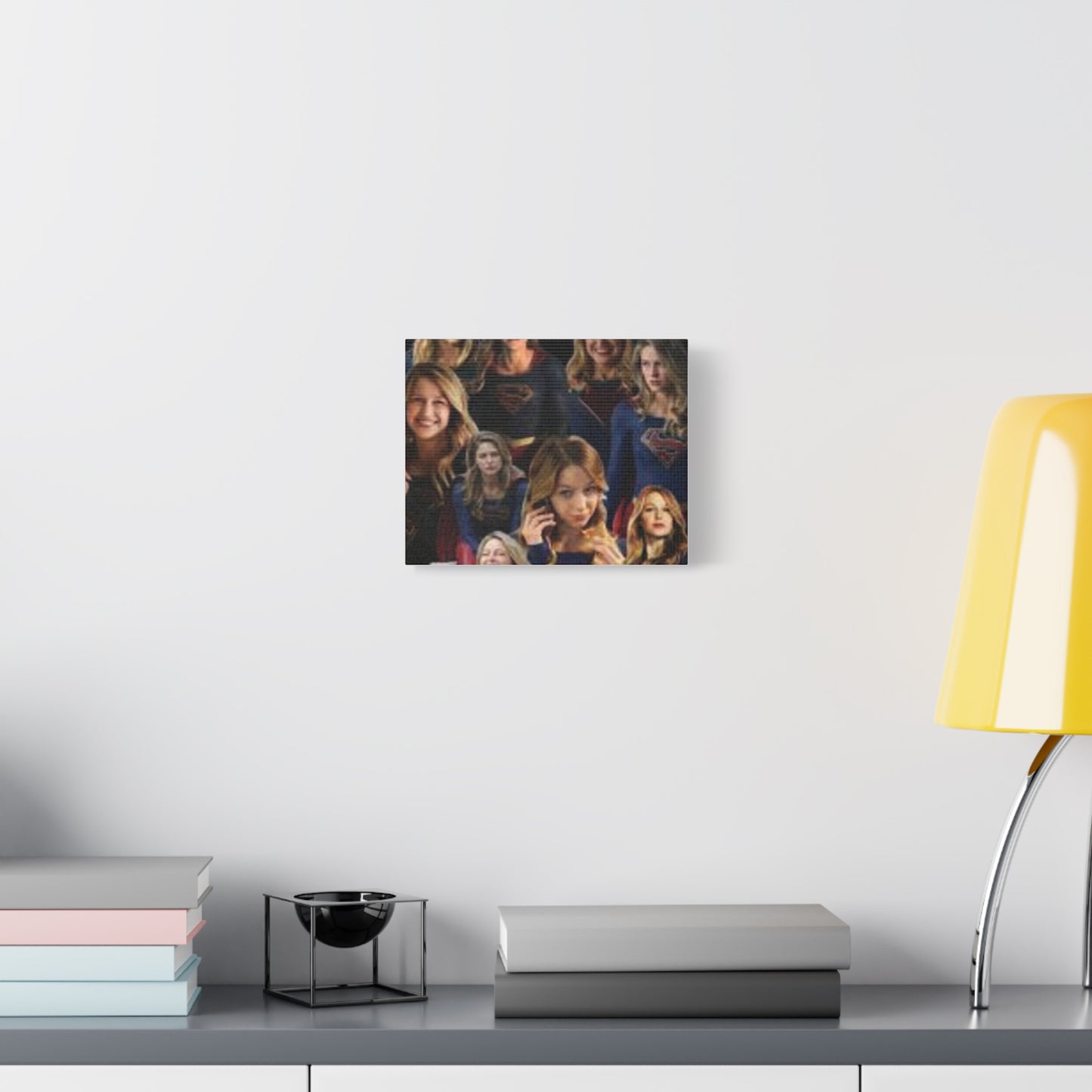 Supergirl Collage Matte Canvas Print — Stretched 1.25"