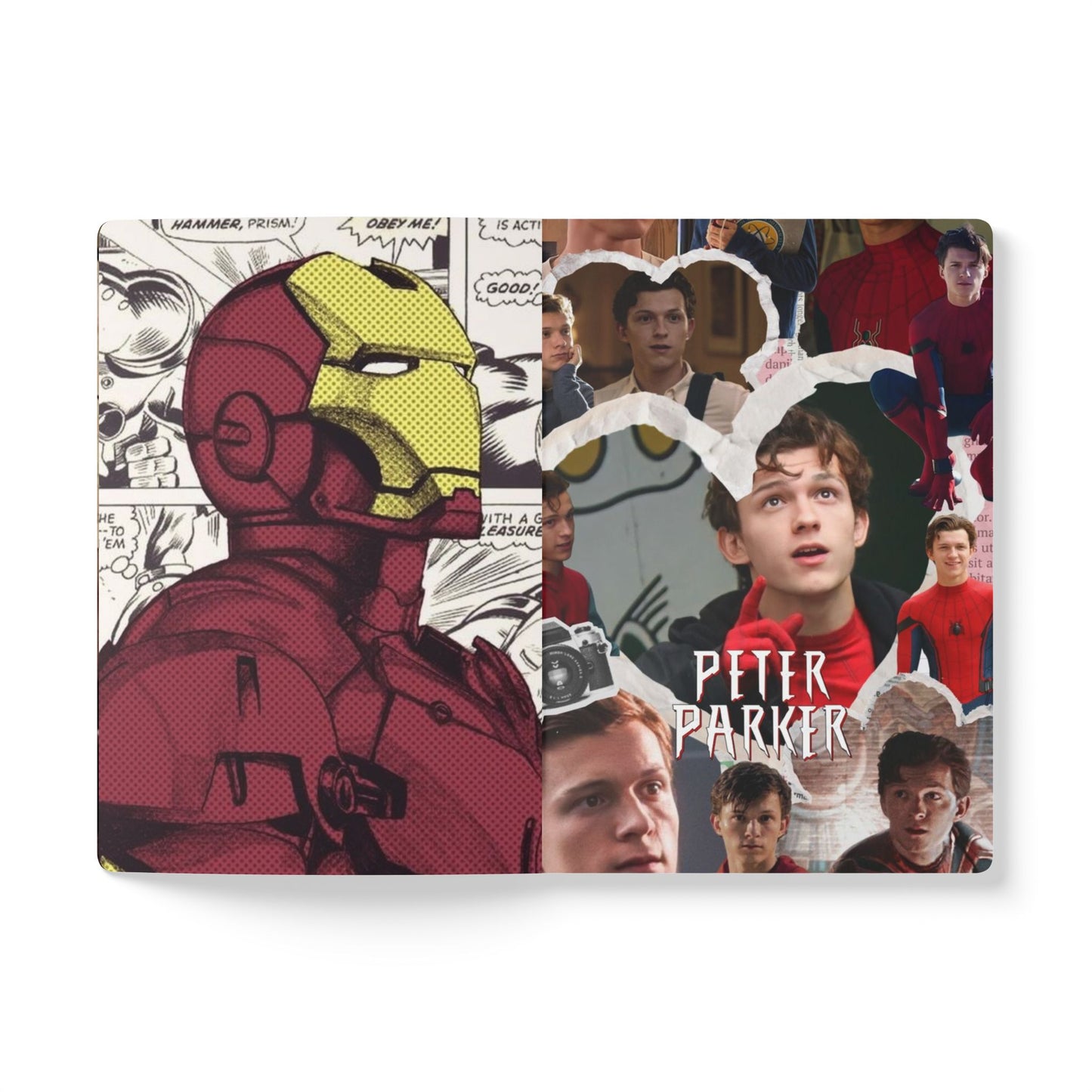 Spider-Man Tom Holland Softcover Journal — Retro Polaroid Photo Notebook