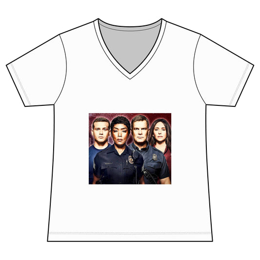 Women's TV Drama Police Squad V-Neck Tee