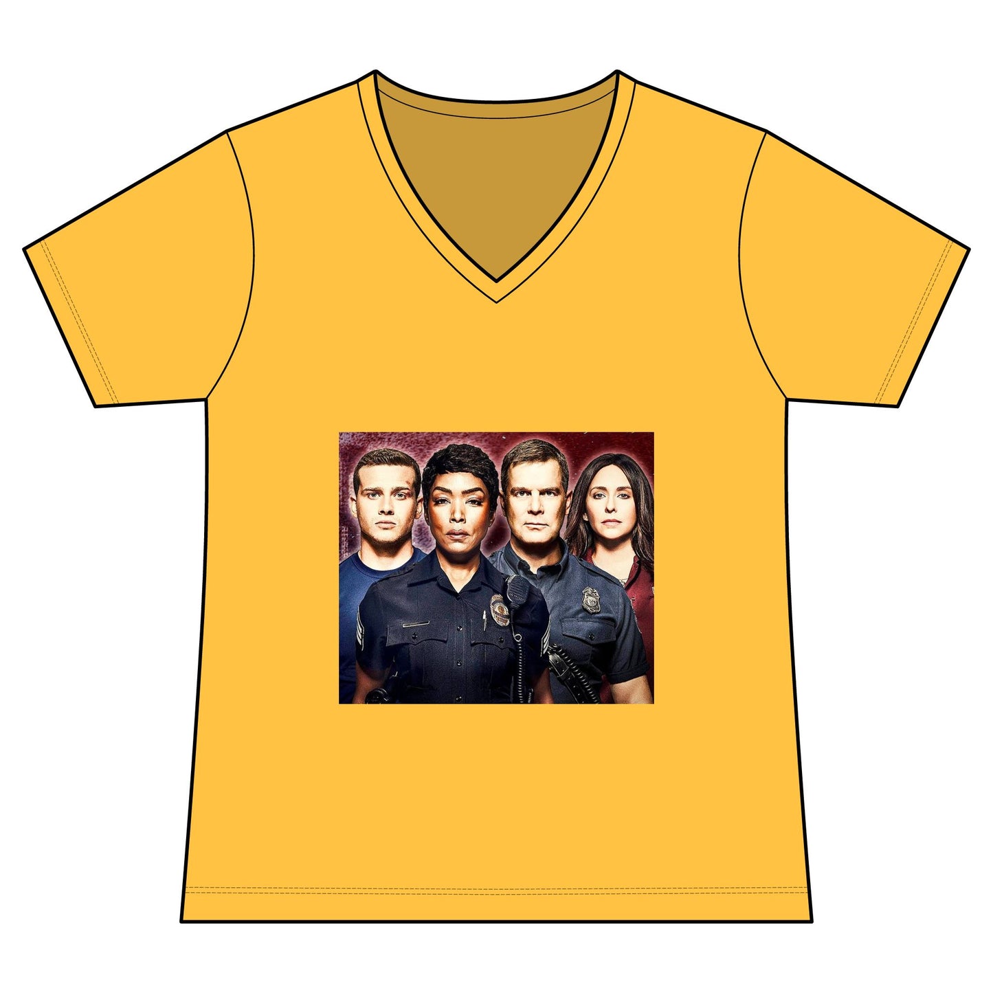 Women's TV Drama Police Squad V-Neck Tee