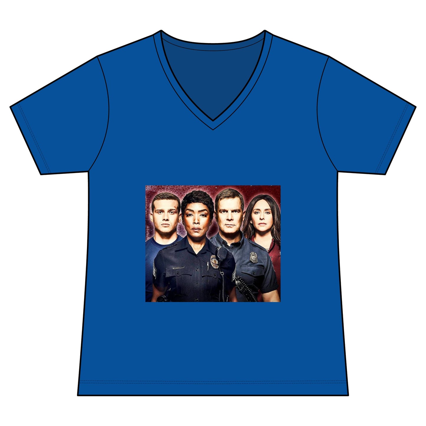 Women's TV Drama Police Squad V-Neck Tee