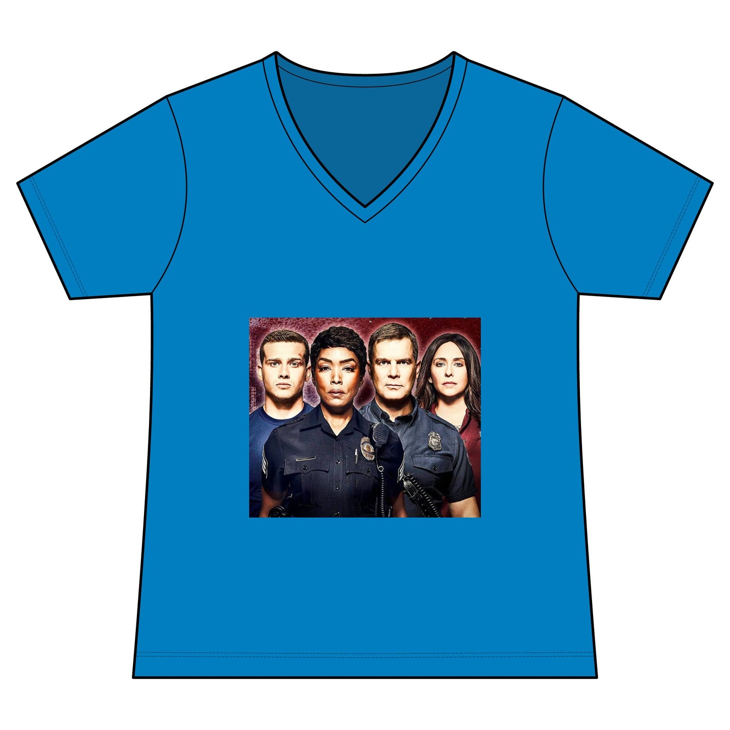 Women's TV Drama Police Squad V-Neck Tee