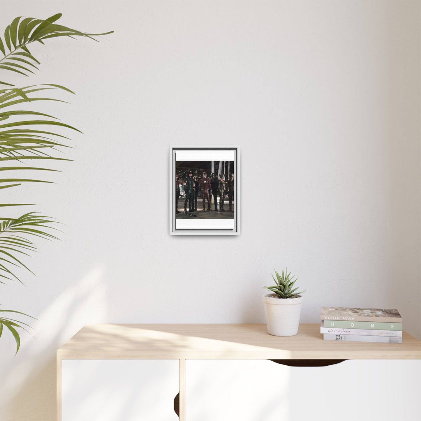 Framed Matte Canvas Panel - Superhero Team Photo Print
