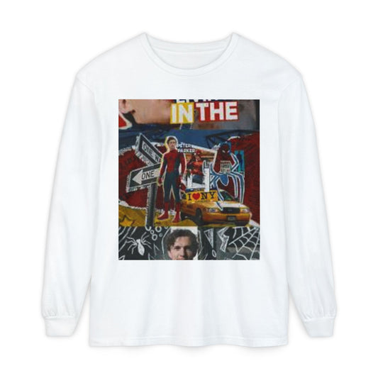 Long Sleeve T‑Shirt — Urban Collage 'In The City' Graphic